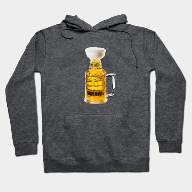 Stanley Cup NHL Beer Hockey Design Hoodie by oggi0